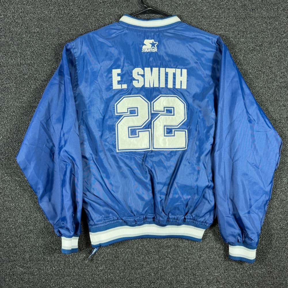Vintage Starter Dallas Cowboys E. Smith 22 Pullover Windbreaker Jacket Women's L